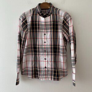 Orvis Womens Size 12 Long Sleeve Button Shirt Plaid